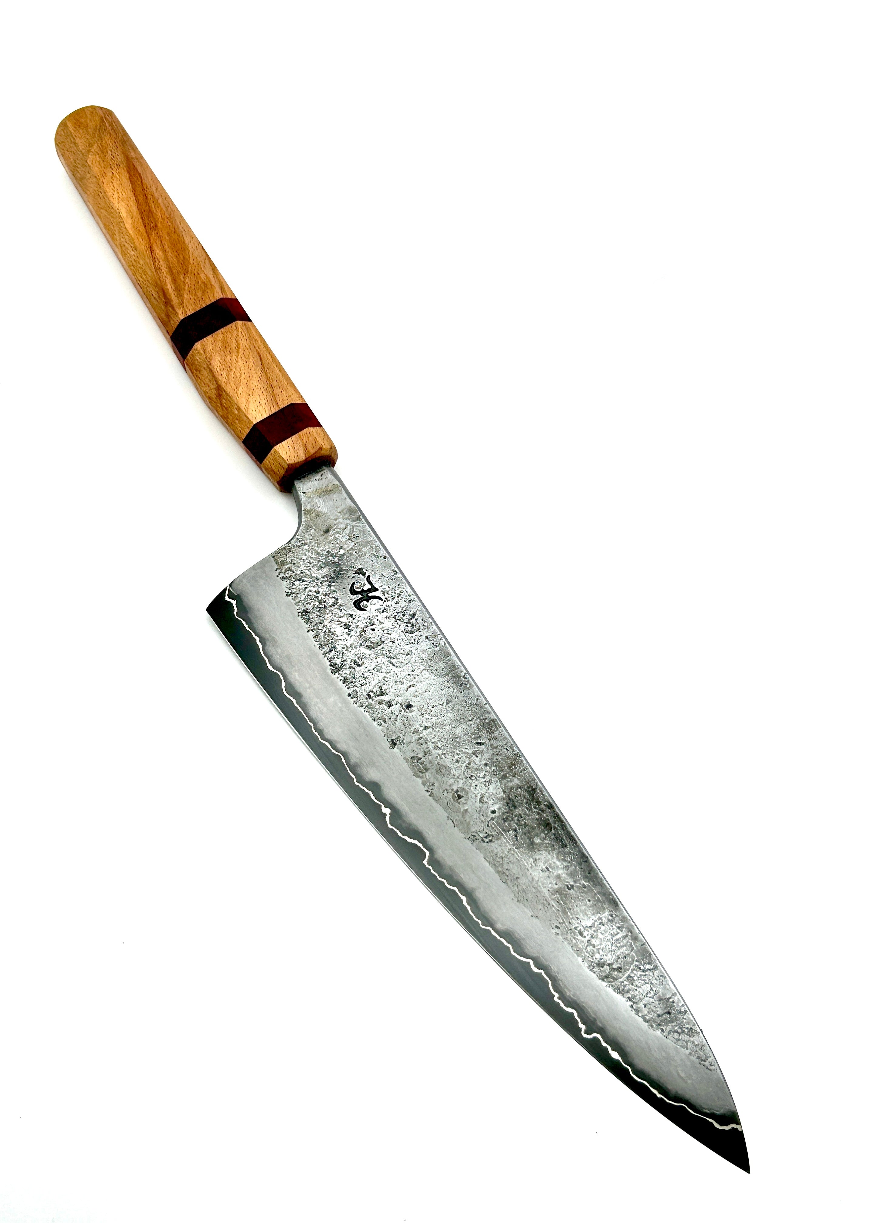 Gyuto med skaft av rödbok och paduk