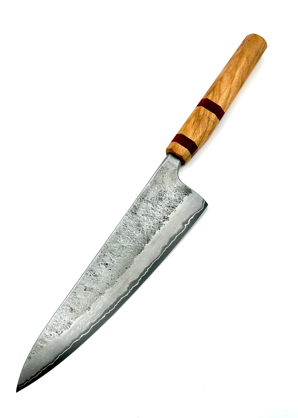 Gyuto med skaft av rödbok och paduk