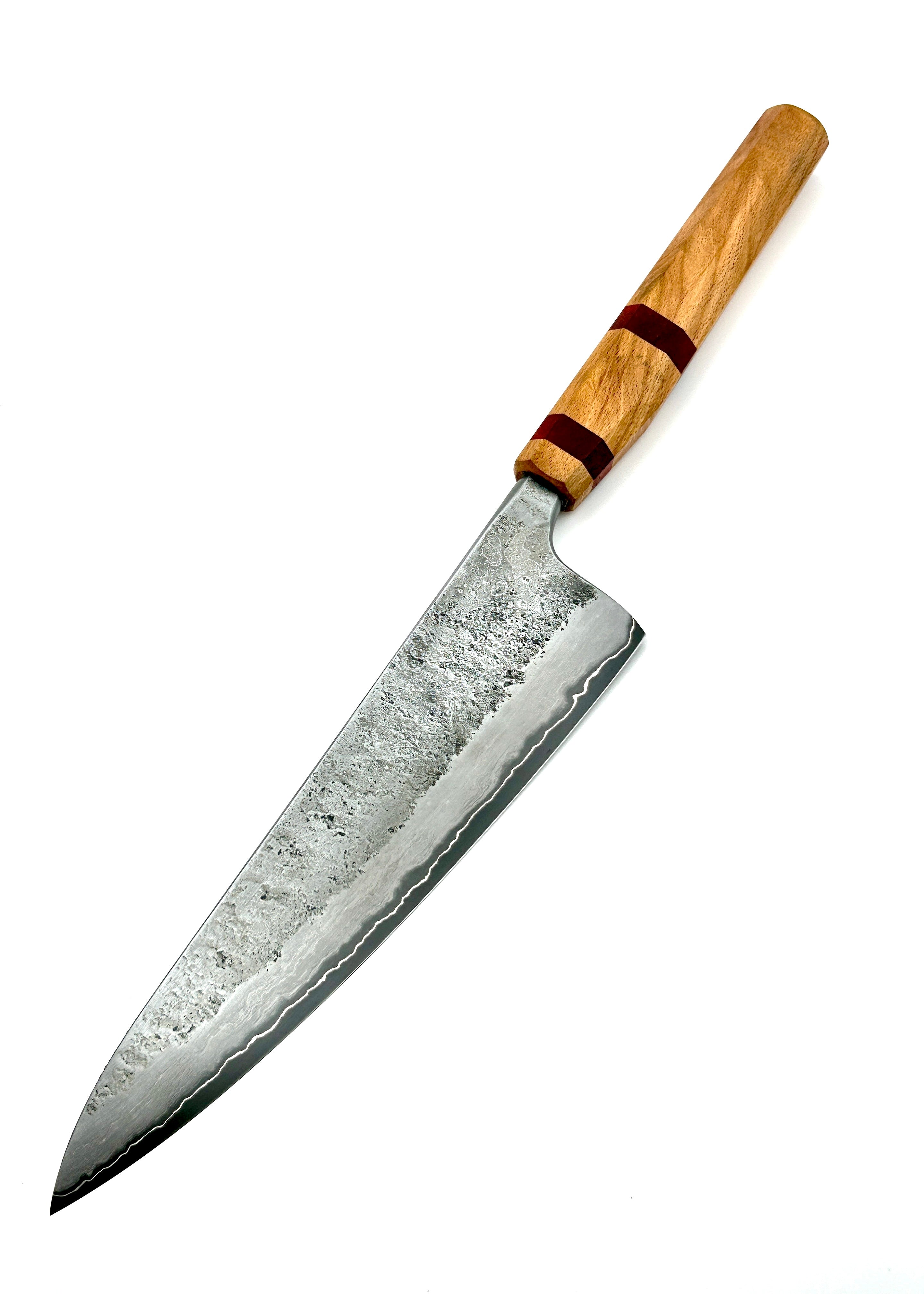 Gyuto med skaft av rödbok och paduk