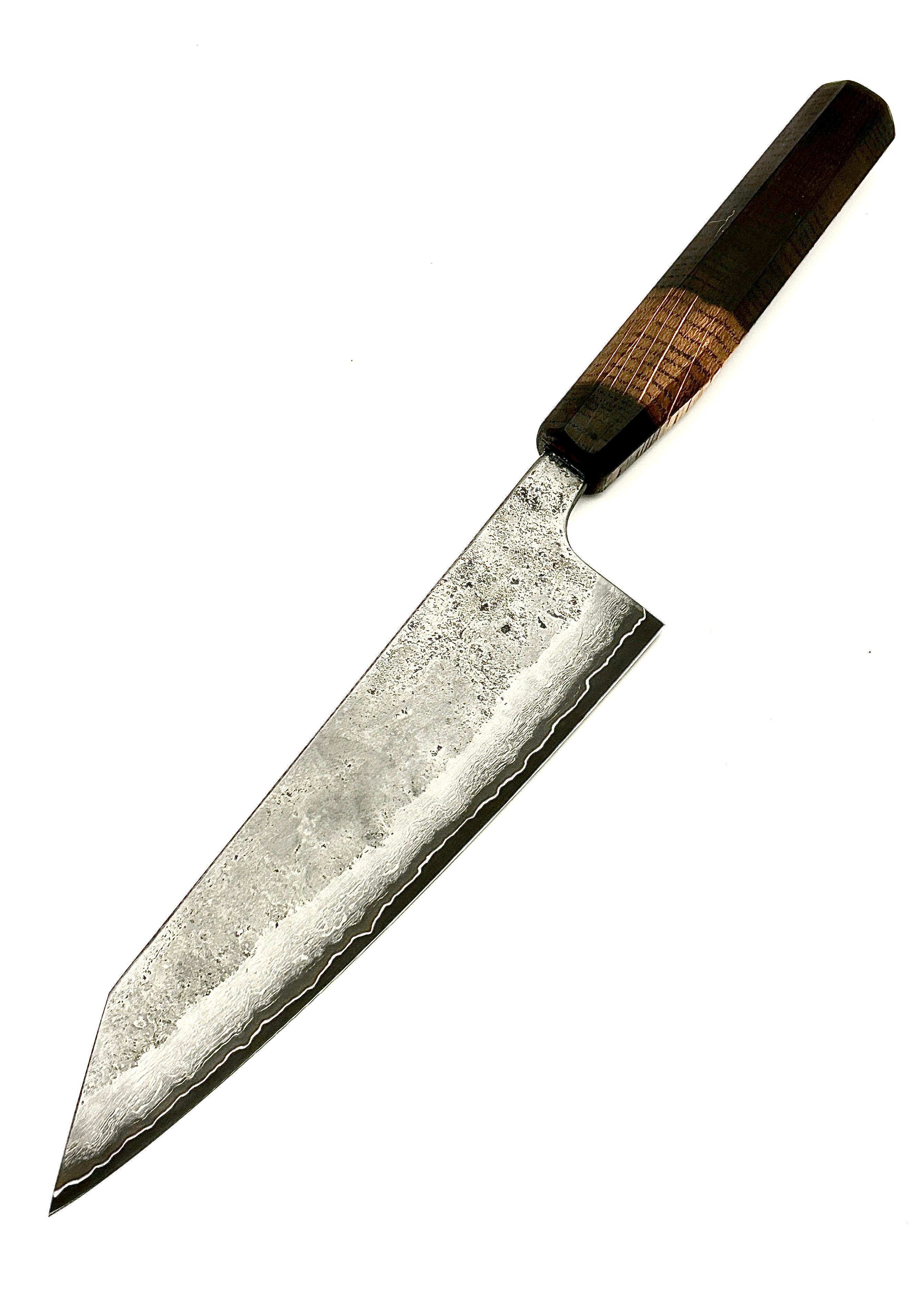 Bunka med skaft av rökt ek