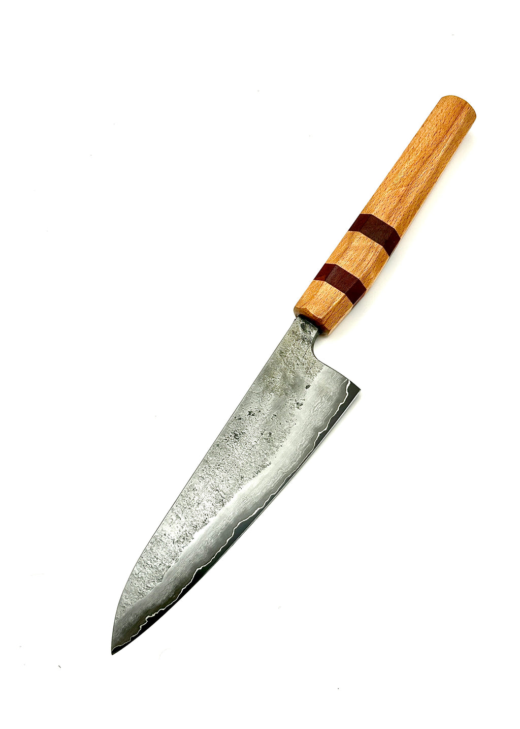 Santoku med skaft av paduk och rödbok